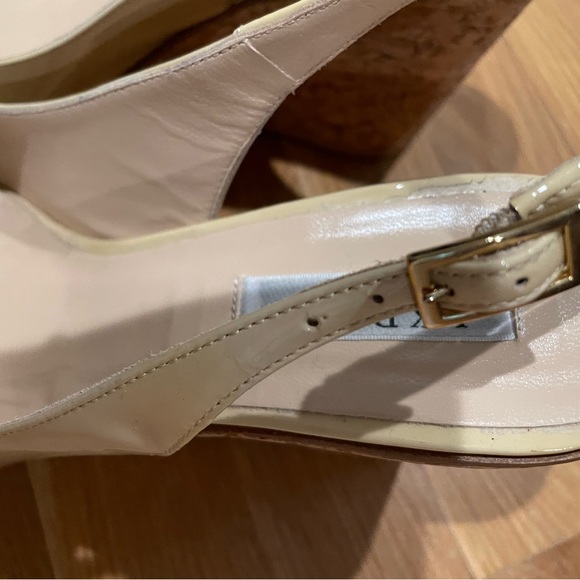 L.K.  Bennett Peep Toe Wedges - Picture 7 of 9